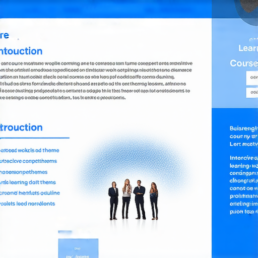 提升職場競爭力的商業英語課程介紹圖，展示課程大綱、學習主題及互動學習方式，旨在幫助學員提升商業英語能力，增強職場競爭力，適合各行業專業人士報名參加。