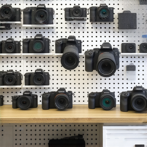 專業相機維修服務，涵蓋深水埗、旺角和尖沙咀地區，針對SONY和CANON相機提供維修優惠，展示維修工具和服務環境。