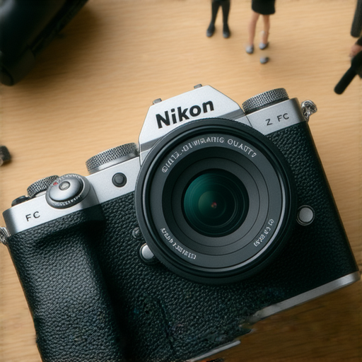 Nikon Z FC相機展示，具經典復古設計，搭配鏡頭及多種拍攝模式，呈現出絕佳的影像效果，吸引攝影愛好者探索夢幻拍照體驗，重拾攝影的魅力與樂趣。