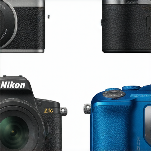 探索尼康相機系列的圖片，包括尼康Z fc的復古設計和尼康Coolpix W300的防水性能，展示不同型號的特色與功能，適合攝影愛好者與專業人士參考。