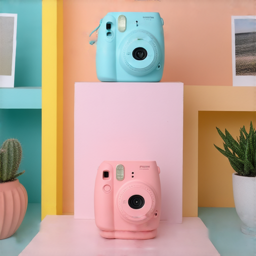 即影即有相機展示，Fujifilm品牌的專業服務與魅力，2023年攝影新寵，展現即時攝影的創意與樂趣，吸引攝影愛好者的注意，強調高品質影像與便捷操作。