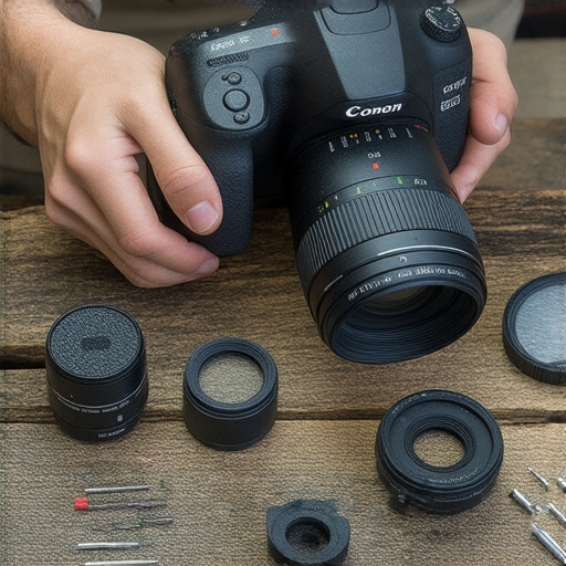 發現相機維修的祕訣，展現深水埗與旺角專業服務的技術，幫助攝影愛好者重獲新生，提升拍攝體驗的圖片，展示相機拆解與維修過程。