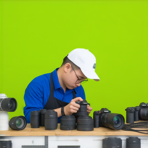 專業相機維修服務推薦，涵蓋深水埗、旺角及屯門等地點，展示各類相機維修工具與技術，專人服務，確保您的相機恢復最佳性能。