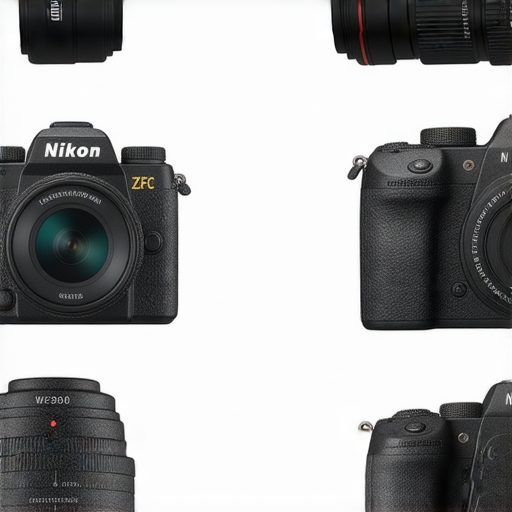 尼康相機系列各型號特點比較，從Z FC的復古設計到W300的耐用性，展示每款相機的獨特優勢，強調其性能和使用場景的多樣性。