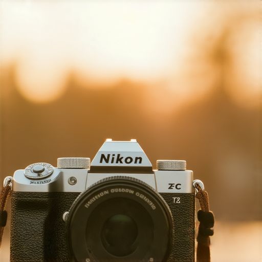 Nikon Z fc相機展示，突顯其復古設計與現代科技的結合，攝影師正使用此相機捕捉美麗場景，體驗全新攝影魅力，提升攝影技巧與專業服務。