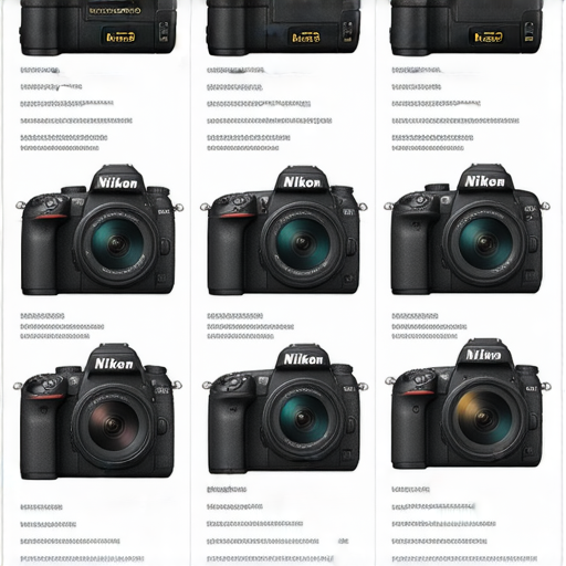 香港尼康相機展示圖，包含多款尼康相機型號及其價格資訊，適合尋找香港尼康相機購買資訊的消費者，呈現清晰的產品特點及性能。