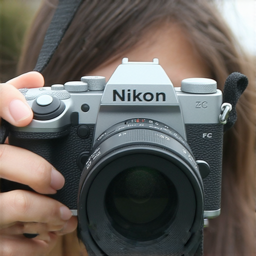 Nikon Z FC相機展示，具有復古設計與現代科技，攝影師正拍攝風景，體驗最佳攝影效果，探索專業服務，提升攝影技巧，感受攝影的魅力。