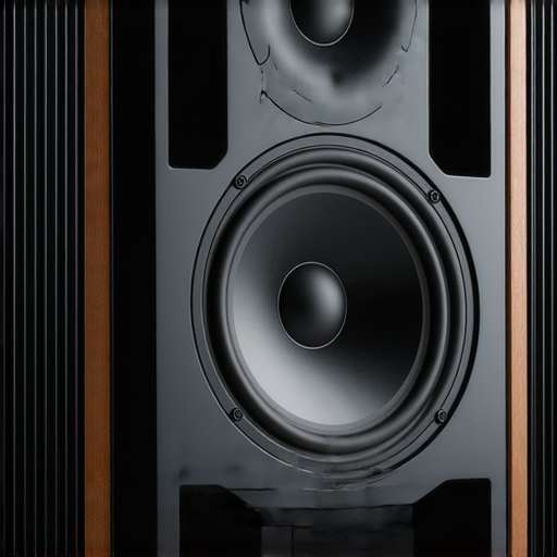 專業音響箱後方展示音響技術與服務的秘密，突出音響設備的設計與功能，吸引對音響知識有興趣的觀眾，了解更多專業服務信息。