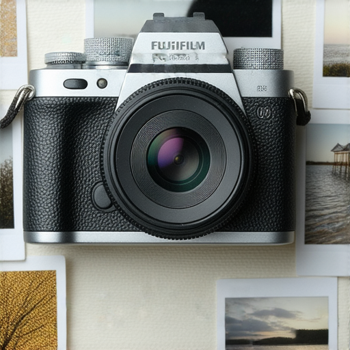 Fujifilm相機展示即影即有功能的圖片，特色色彩鮮明的攝影作品與相機近拍，推薦入門者的最佳選擇，展現攝影的魅力與創意。