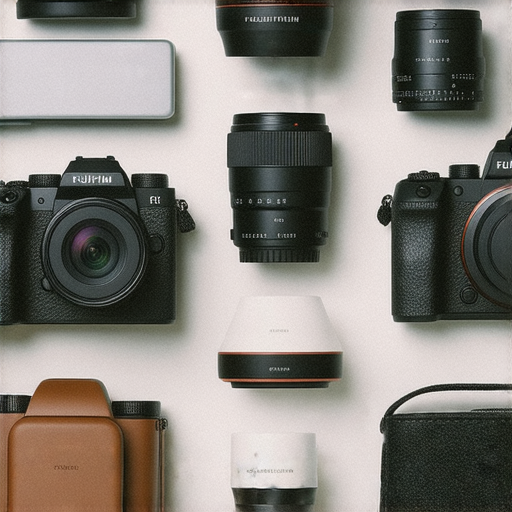 Fujifilm相機推薦與入門指南的圖片，展示多款Fujifilm相機與攝影配件，適合捕捉每個精彩瞬間，探索即影即有的魔力，激發攝影創意，讓攝影愛好者心動不已。