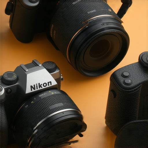 Nikon Z FC與Nikon Z系列相機特寫，展示復古設計與現代科技結合，強調相機的高畫質、靈活性，適合攝影愛好者探索創作潛力，展現其獨特魅力與特色。