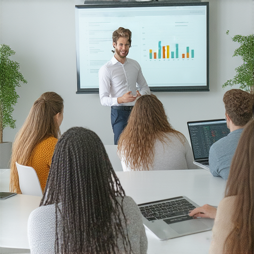 提升職場競爭力的商業英語課程及商務英語課程推薦，展示學員學習英語的互動場景，強調溝通技巧和職場應用，適合各行業專業人士參加，提升職場表現和競爭力。