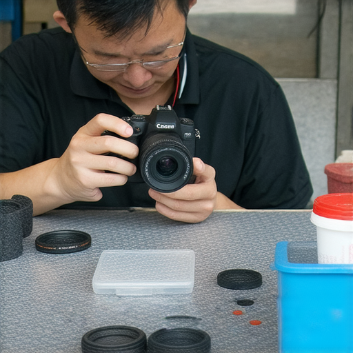 深水埗與旺角相機維修專業服務介紹，展示技術人員維修相機過程，強調高效、專業及客戶滿意度，適合尋找相機維修的顧客。