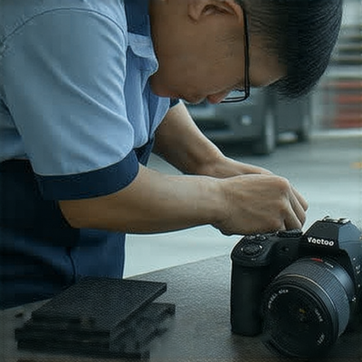 解密相機維修服務，深水埗到旺角高清圖片，展示專業技術人員在維修相機，突顯香港最佳維修選擇及信賴的服務品質。