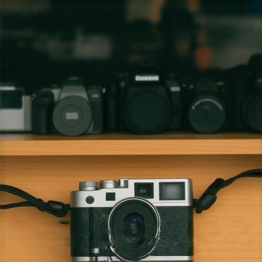 傻瓜相機特寫，展示其可托運性、拍照上限及重複使用功能，背景為攝影器材店，強調探索更多專業服務的可能性。