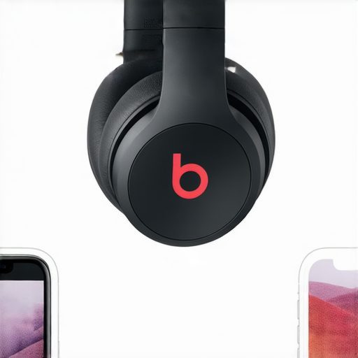 發現音樂新境界，探索Beats耳機的神奇魅力，體驗沉浸式音效的使用者佩戴Beats耳機，享受音樂帶來的震撼感受，產品展示與耳機特寫。