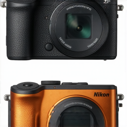 Nikon Z FC與Coolpix W300並排展示，強調兩款相機的設計與特色，適合不同攝影需求，助你選擇最佳搭檔，探索攝影的無限可能。