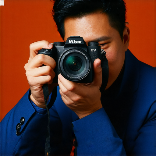 Nikon Z FC相機展示，凸顯其復古設計與現代技術結合，專業攝影師使用場景，捕捉精彩瞬間，提升拍攝體驗，探索專業服務幫助攝影創作更出色。