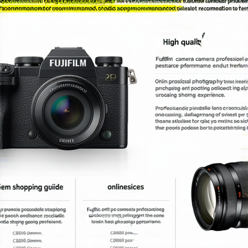 Fujifilm相機與鏡頭推薦圖，展示最新即棄相機應用功能與在線購物攻略，加強攝影愛好者對產品性能及購買方式的理解，提升拍攝體驗。