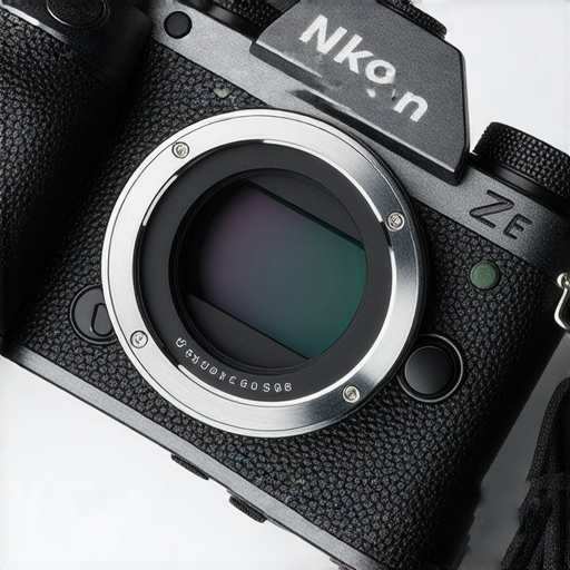 Nikon Z fc 相機特寫，強調其復古設計與現代科技，展示攝影專業級功能與操作界面，探索攝影創意的全新可能性，吸引攝影愛好者。