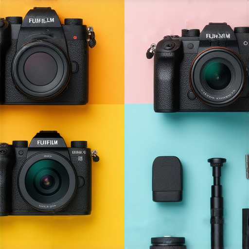 捕捉瞬間魅力的Fujifilm相機推薦圖，展示多款相機與攝影配件，適合各類型攝影師，從入門到專業全面升級，激發您的攝影創意與潛力。
