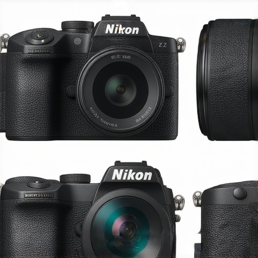 尼康相機系列全景圖，展現從Z FC到W300的各款相機，強調其全方位性能分析，包含設計特色、拍攝功能以及適用場景，吸引攝影愛好者的注意。