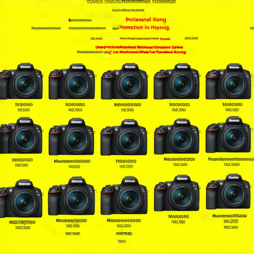 探索香港Nikon相機最新價格的圖片，展示不同型號相機的專業保養資訊和水貨選擇，引發攝影愛好者的興趣，提供有用的購買建議和價格比較。