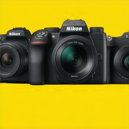 尼康全系列相機展示，包括Z fc、W300和Coolpix，特寫相機設計及特色，凸顯其捕捉完美瞬間的能力，適合攝影愛好者使用。