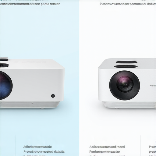 小米投影機2與3的比較圖，展示投影機的主要參數、性能及外觀，旁邊還有其他推薦款式，適合選擇合適的家用投影機參考。