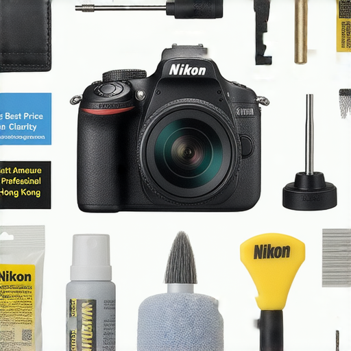 發掘香港Nikon相機最佳價的圖片，展示專業維修保養服務內容，吸引攝影愛好者了解相機保養的重要性，提升攝影器材的使用壽命。