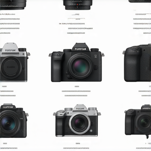 2024年Fujifilm相機推薦列表，展示多款熱門相機型號與細節比較，幫助攝影愛好者選擇合適的設備，啟動攝影之旅的最佳選擇。