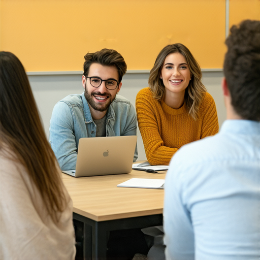 提升專業技巧的商業英語與商務英語課程介紹，展示學習環境與學生互動，包含示範教學與實際應用，強調語言能力在職場中的重要性，適合各行各業專業人士。