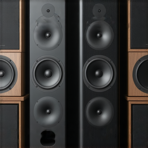 專業音響箱展示，強調音質升級的秘密，音響設備與專業服務並列，吸引音樂愛好者探索音響箱的潛力，提升聽覺享受的視覺效果。