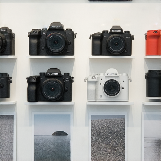 Fujifilm相機展示，突出即影即有的功能和專業服務，吸引攝影愛好者探索最佳選擇和創意捕捉，呈現清晰的影像及多樣化的攝影設備。