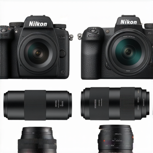 尼康相機系列的多款型號圖片，包括Nikon Z FC和W300，展示了專業拍攝技巧，強調鏡頭、設置和場景的搭配，提升攝影作品的質感。