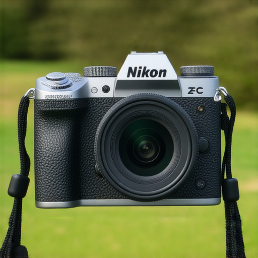 全新Nikon Z FC相機在戶外探索場景中拍攝，展示其復古設計和現代功能，使用者評價積極，強調拍攝質量和操作便利性。