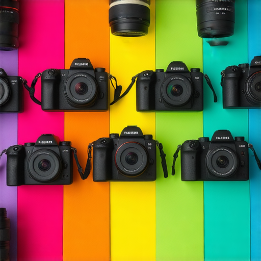 發現攝影靈感的Fujifilm相機展示，包含入門與專業服務，攝影愛好者俯瞰各款相機與配件，激發創意與技術學習，共同探索攝影的無限可能性。