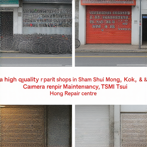 香港相機維修中心推薦的圖片，展示深水埗、旺角及尖沙咀的維修店鋪，專注於SONY及CANON相機維修，介紹維修價錢與服務質量。