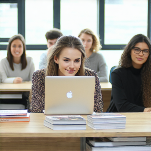 提升商業英語能力的最佳商務英語課程推薦的圖片，展現多位學員在課堂中專注學習與互動，背景有商務書籍與電腦，強調實用性與互動性的學習環境。