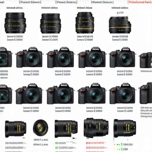 超值優惠探索香港Nikon相機與鏡頭價格的圖片，展示各種相機型號與鏡頭，並提供專業保養服務的資訊，吸引攝影愛好者的注意，促進購買決策。