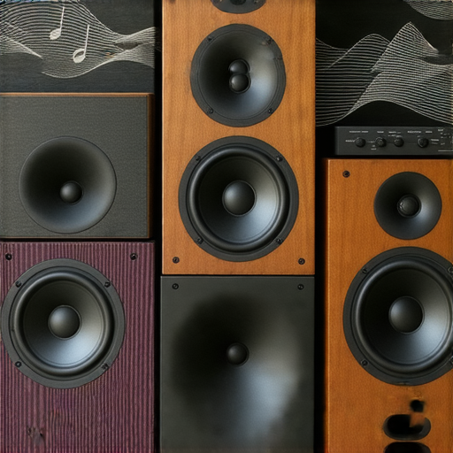 提升音質的秘訣，展示選擇合適的音響箱，讓音樂更加動人，圖中有精美的音響設備和音樂愛好者，強調音響箱的重要性和音質提升的效果。
