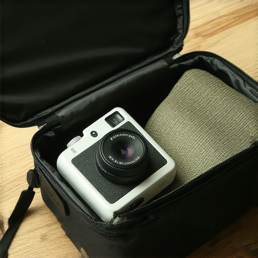 帶上傻瓜相機一起旅行的場景，展示相機放在行李箱中的情景，強調相機的托運能力與拍攝張數，適合探索專業解答的旅遊內容。