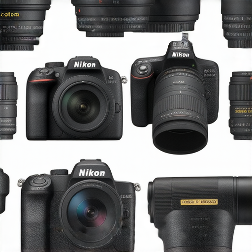 Nikon相機系列全景圖，包括Z FC、Coolpix W300等多款相機，展示不同型號的設計特色、功能與配件，讓攝影愛好者了解Nikon相機的多樣選擇與性能。