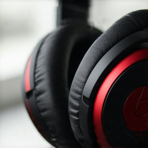 Beats耳機展現音質、獨特設計及專業服務，帶給用戶全新聆聽體驗。耳機特寫照片突顯精美工藝和流線型外觀，完美結合音樂享受。