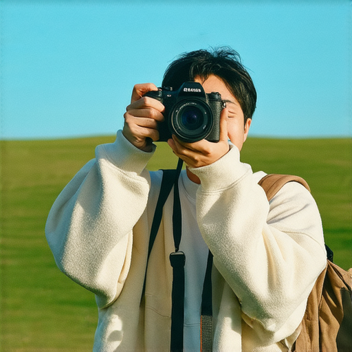 Fujifilm相機的即影即有體驗，展示使用者在戶外拍攝的情景，手握相機捕捉生活點滴，強調Fujifilm相機的便攜性和即時性，為新手提供入門指南與推薦。