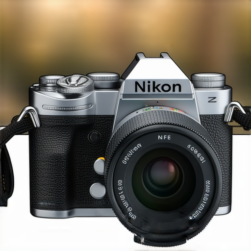 Nikon Z FC相機在攝影過程中的細節展示，背景模糊，突出其復古設計，展現影像攝影新境界，吸引攝影愛好者了解專業服務。