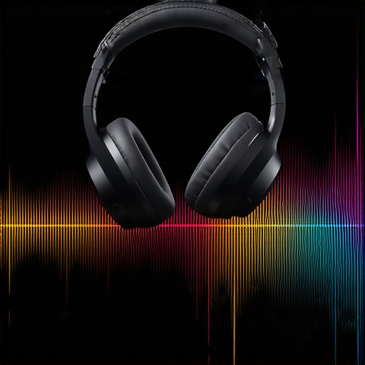 探索無限音質的Beats耳機，展示其獨特設計與專業音質，耳機旁邊是音樂波形圖形，突顯音樂享受的專業服務，吸引音樂愛好者深入了解。