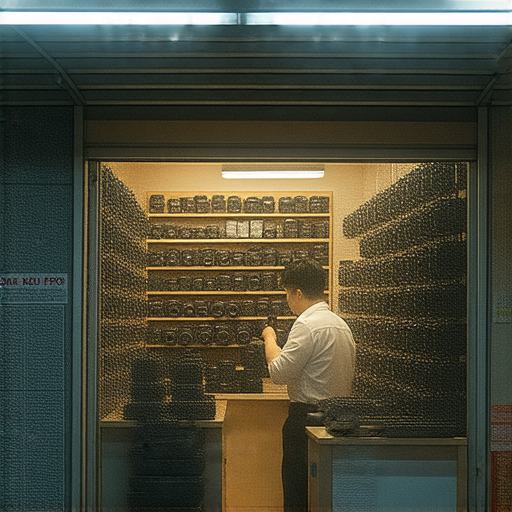 深水埗與旺角提供專業相機維修服務的店鋪外觀，店內技術人員正在檢查相機，顯示出專業與高效的維修環境，吸引攝影愛好者探索及體驗維修服務。