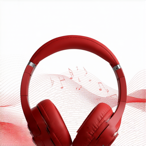 最新Beats耳機展示，突顯其時尚設計與高品質音質，背景中音樂元素交織，傳遞解鎖音樂新境界的感受，吸引喜愛音樂的消費者探索選擇。