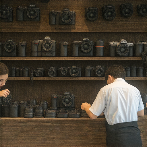 深水埗優質相機維修店內景，專業技術團隊正仔細修理相機，提供全面維修服務，助您重拾拍攝樂趣，捕捉美好瞬間。